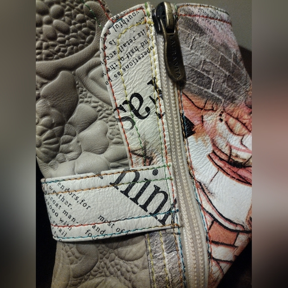 Laura Vita Albane 11 Taupe Multicolor Ankle Boots Size 40 (9.5) - Picture 6 of 8